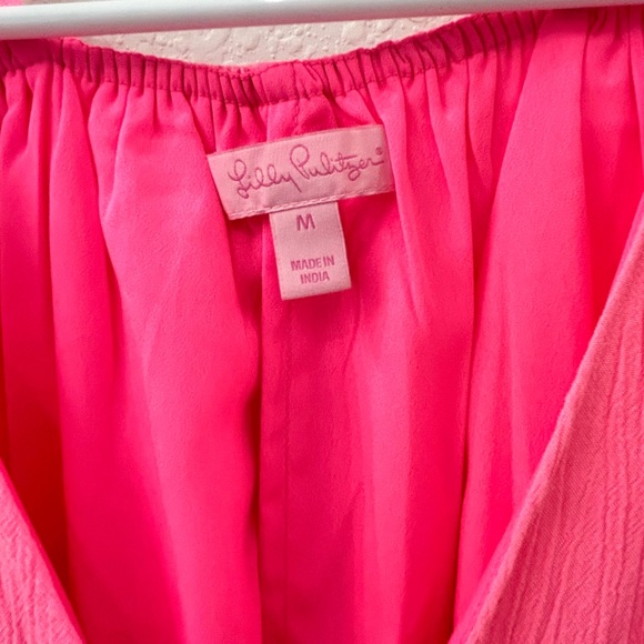 🛑SOLD🛑 Lilly Pulitzer Bellamie Off The Shoulder Blouse (medium) - Picture 3 of 6